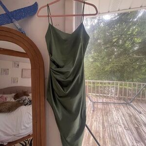 Windsor Asymmetrical Green Dress